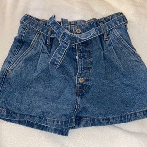 A&F dark wash denim short